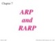 Lecture TCP-IP protocol suite - Chapter 7: ARP and RARP