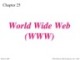 Lecture TCP-IP protocol suite - Chapter 25: World Wide Web (WWW)