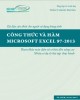 Ebook Công thức và hàm Excel 97-2013 (Tài liệu cần thiết cho người sử dụng bảng tính): Phần 1