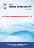 Tạp chí Khoa học – Công nghệ Hàng hải: Số 40-11/2014