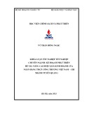 Khóa luận tốt nghiệp: Nâng cao hiệu quả kinh doanh của Ngân hàng TMCP Công thương Việt Nam – Chi nhánh Tuyên Quang