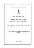 Báo cáo thực tập tốt nghiệp: Thủ tục đăng ký kinh doanh qua mạng thông tin điện tử của một số loại hình doanh nghiệp