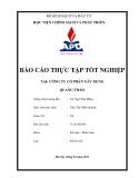 Báo cáo thực tập tốt nghiệp tại Công ty Cổ phần Xây dựng Quang Thảo