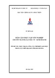Báo cáo thực tập tốt nghiệp: Thực trạng công tác phổ biến giáo dục pháp luật trên địa bàn tỉnh Hải Dương