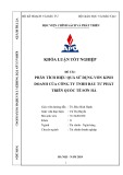 Khóa luận tốt nghiệp: Phân tích hiệu quả sử dụng vốn kinh doanh tại Công ty TNHH đầu tư phát triển quốc tế Sơn Hà