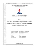 Khóa luận tốt nghiệp: Giải pháp hoàn thiện hoạt động bán hàng trực tuyến tại Công ty cổ phần chế biến dịch vụ thủy sản Cát Hải