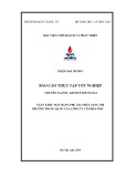 Báo cáo thực tập tốt nghiệp: Xuất khẩu mặt hàng phụ gia nhựa sang thị trường Trung Quốc của Công ty Cổ phần PMJ