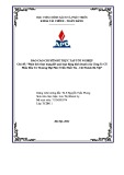 Báo cáo thực tập tốt nghiệp: Phân tích thực trạng kết quả hoạt động kinh doanh của Công ty Cổ phần Đầu tư Thương mại phát triển Nhất Tín - Chi Nhánh Hà Nội