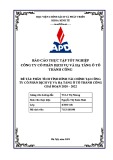 Báo cáo thực tập tốt nghiệp: Phân tích tình hình tài chính tại Công Ty Cổ Phần Dịch Vụ Và Hạ Tầng Ô Tô Thành Công giai đoạn 2020 – 2022