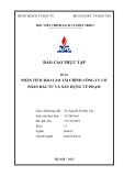 Báo cáo thực tập tốt nghiệp: Phân tích báo cáo tài chính Công ty Cổ phần Đầu tư và Xây dựng Vũ Phạm
