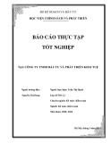 Báo cáo thực tập tốt nghiệp tại Công ty TNHH Đầu tư và phát triển Khai Tuệ