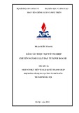 Báo cáo thực tập tốt nghiệp: Một số thực tiễn về giải quyết tranh chấp hợp đồng tín dụng tại tòa án nhân dân thành phố Hà Nội