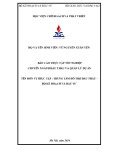 Báo cáo thực tập tốt nghiệp tại Trung tâm hỗ trợ đấu thầu – Bộ Kế Hoạch Và Đầu Tư