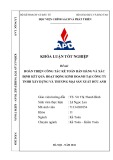 Khóa luận tốt nghiệp: Hoàn thiện công tác kế toán bán hàng và xác định kết quả hoạt động kinh doanh tại công ty TNHH Xây dựng và thương mại sản xuất Đức Anh
