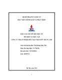 Báo cáo thực tập tốt nghiệp tại Công ty TNHH Thẩm Mỹ Trung Anh
