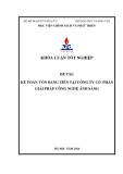 Khóa luận tốt nghiệp: Kế toán vốn bằng tiền tại Công ty Cổ phần Giải pháp công nghệ ánh sáng