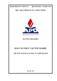 Báo cáo thực tập tốt nghiệp: Thực tiễn áp dụng pháp luật về chứng thực và quản lý hộ tịch tại Ủy ban nhân dân xã Ngũ Hiệp, huyện Thanh Trì, thành phố Hà Nội
