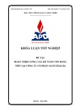 Khóa luận tốt nghiệp: Hoàn thiện công tác kế toán Vốn bằng tiền tại Công ty Cổ phần Sách Thái Hà