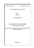 Báo cáo thực tập tốt nghiệp: Phân tích hoạt động phòng kinh doanh Công ty Cổ phần Bất động sản VHS