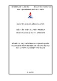 Báo cáo thực tập tốt nghiệp: Thực tiễn áp dụng luật giải quyết tranh chấp trong kinh doanh thương mại tại Toà án Nhân dân Huyện Vĩnh Thạnh