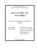 Báo cáo thực tập tốt nghiệp tại Công ty TNHH Thiết bị y tế và Hóa chất Hà Thành
