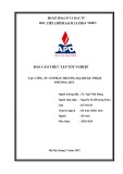 Báo cáo thực tập tốt nghiệp: Ngành Kế toán tại Công ty Cổ phần Thương mại Dược phẩm Phương Duy