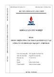 Khóa luận tốt nghiệp: Hoàn thiện công tác đào tạo nhân lực tại Công ty cổ phần Lộc Đại Quý - CHEFMAN