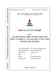 Khóa luận tốt nghiệp: Giải pháp phát triển thương hiệu cho Công ty TNHH Tư vấn Giáo dục và Xúc tiến thương mại Zenlish