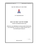 Báo cáo thực tập tốt nghiệp: Quy trình dịch vụ hải quan đối với hàng hóa xuất nhập khẩu tại Công Ty Cổ Phần Thương Mại Và Vận Chuyển Quốc Tế Đại An