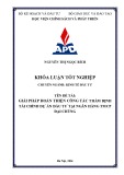 Khóa luận tốt nghiệp: Giải pháp hoàn thiện công tác thẩm định tài chính dự án đầu tư tại Ngân hàng Thương mại cổ phần Đại Chúng