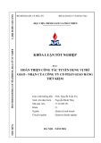 Khóa luận tốt nghiệp: Hoàn thiện công tác tuyển dụng vị trí giao – nhận của công ty Cổ phần Giao hàng tiết kiệm