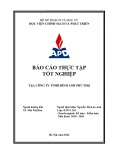 Báo cáo thực tập tốt nghiệp: Ngành Kế toán - Kiểm toán tại Công ty TNHH Bình Anh Phú Thọ