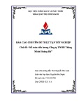Báo cáo chuyên đề thực tập tốt nghiệp: Kế toán tiền lương Công ty TNHH Thông Minh Hoàng Hà
