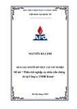 Báo cáo chuyên đề thực tập tốt nghiệp: Phân tích nghiệp vụ nhân viên chứng từ tại Công ty TNHH Konet