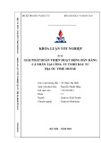 Khóa luận tốt nghiệp: Giải pháp hoàn thiện hoạt động môi giới bất động sản tại Công ty TNHH Đầu tư Địa ốc Time House