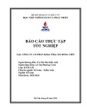 Báo cáo thực tập tốt nghiệp: Ngành Kế toán tại Công ty Cổ phần khai thác Đá Đồng Tiến