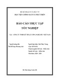 Báo cáo thực tập tốt nghiệp: Ngành Kế toán - Kiểm toán tại Công ty TNHH Kỹ thuật Công nghệ HTC Việt Nam