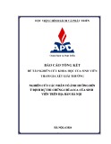 Đề tài nghiên cứu khoa học: Nghiên cứu các nhân tố ảnh hưởng đến ý định dự thi chứng chỉ ACCA của sinh viên trên địa bàn Hà Nội